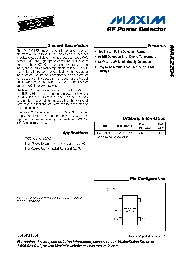 MAX2204EXK_1272755.PDF Datasheet