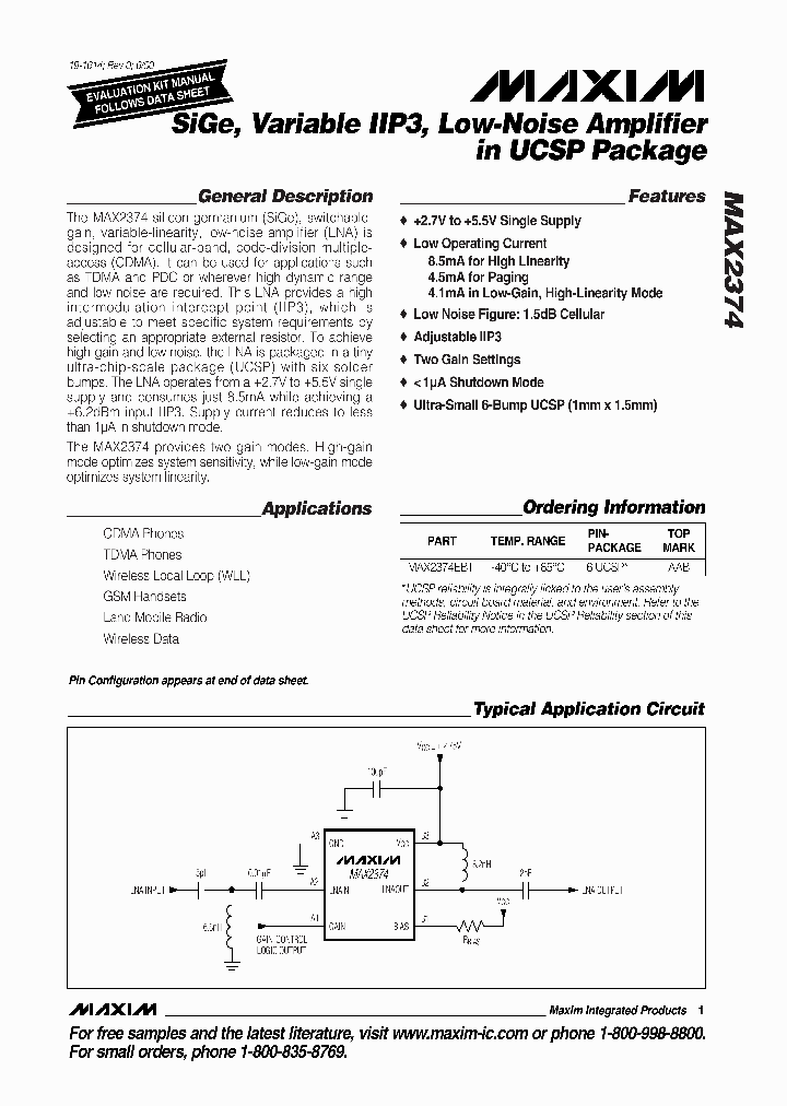 MAX2374EBT_1272794.PDF Datasheet
