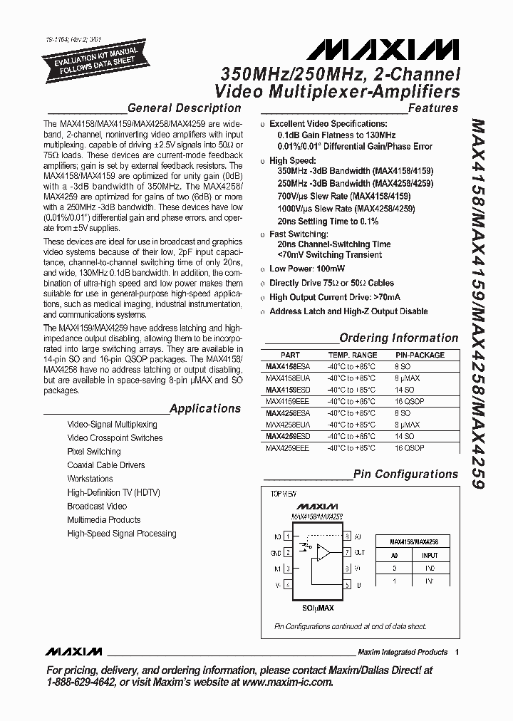 MAX4258_1053390.PDF Datasheet