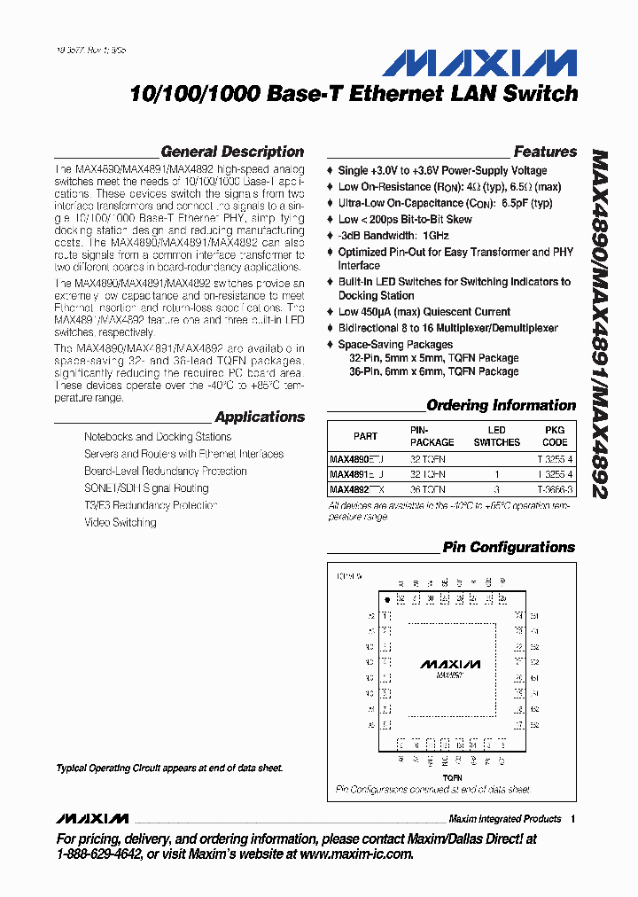 MAX4890_814550.PDF Datasheet