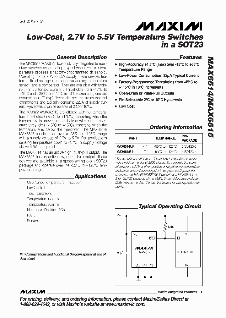 MAX6514UKN025_698027.PDF Datasheet