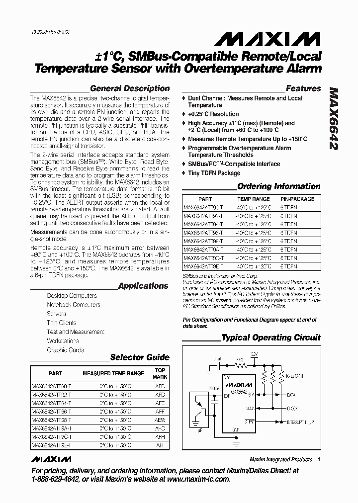MAX6642ATT9E-T_1273793.PDF Datasheet
