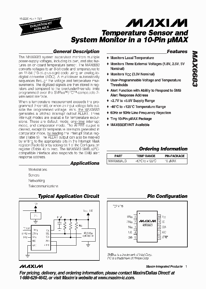 MAX6683AUB_1273813.PDF Datasheet