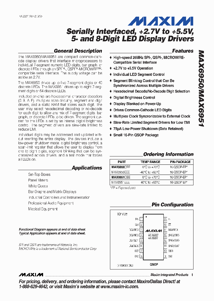 MAX6951EEE_1273878.PDF Datasheet