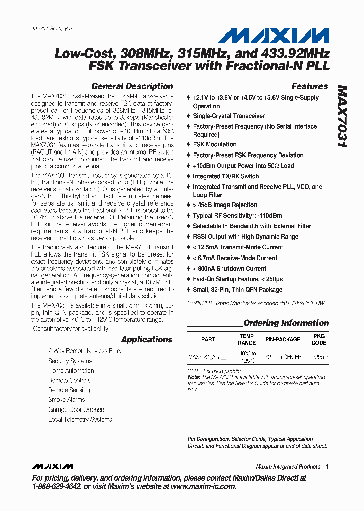 MAX7031ATJ_1273903.PDF Datasheet