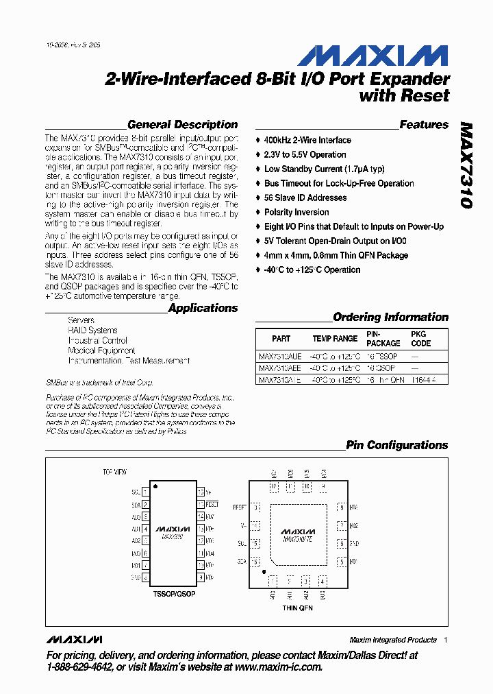 MAX7310AUE_874142.PDF Datasheet