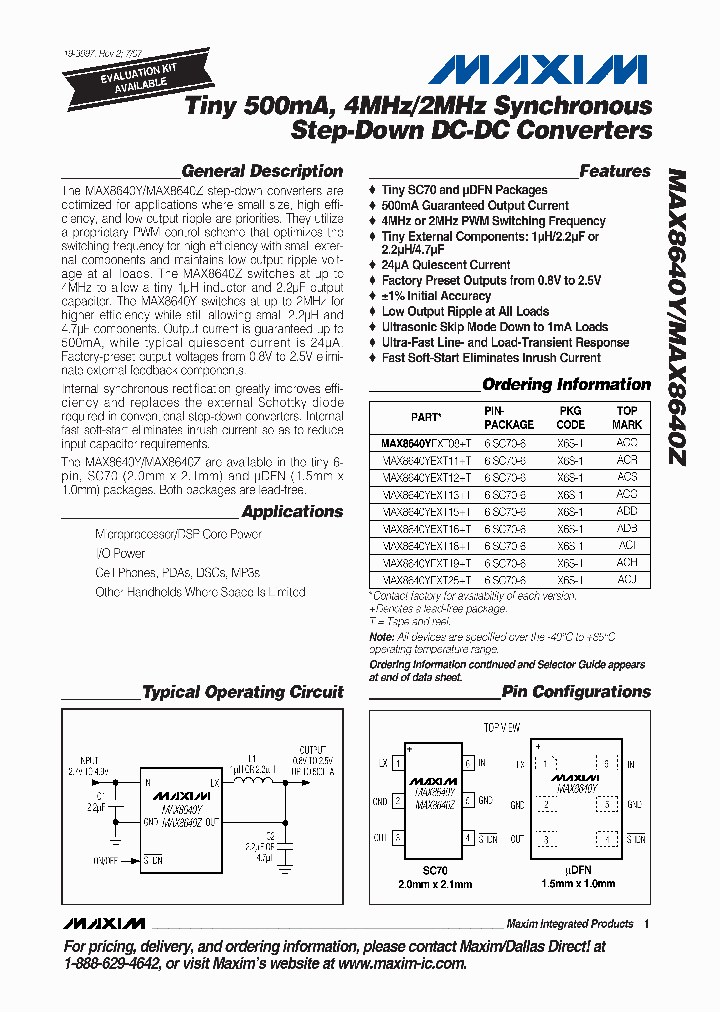 MAX8640Y_1110682.PDF Datasheet