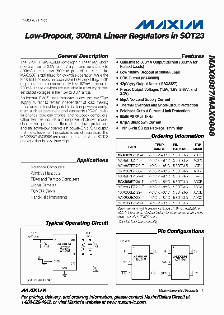 MAX8887EZK29_1066029.PDF Datasheet