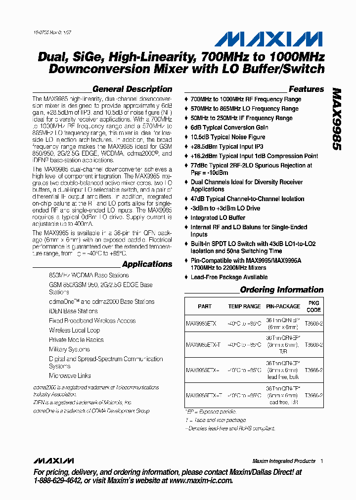 MAX9985ETX_732408.PDF Datasheet