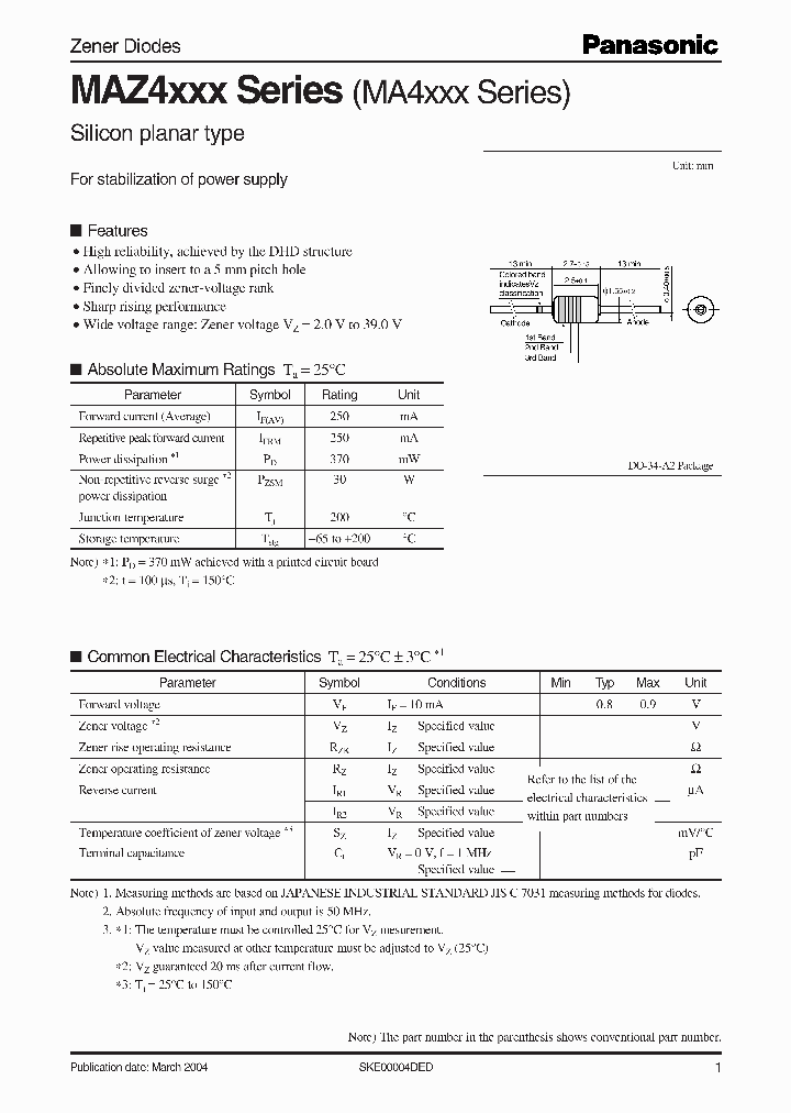 MAZ4390_1274361.PDF Datasheet