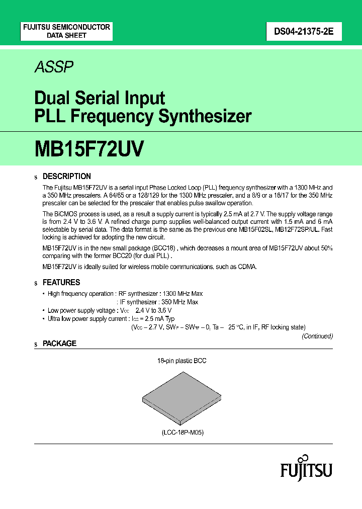MB15F72UV_1274428.PDF Datasheet
