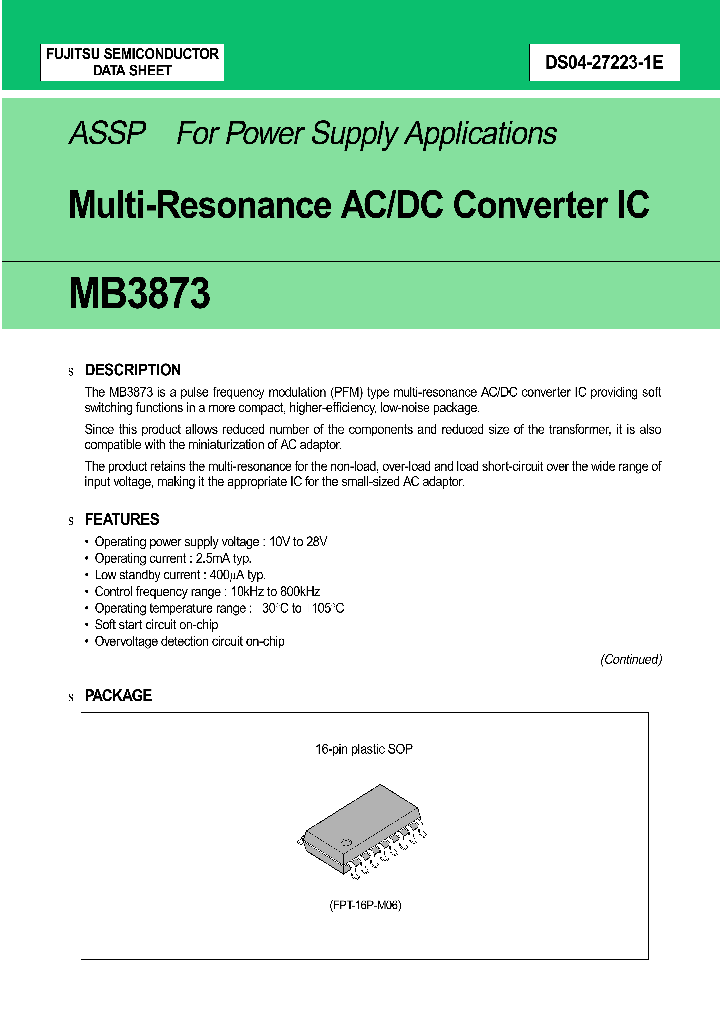 MB3873PF_1274514.PDF Datasheet