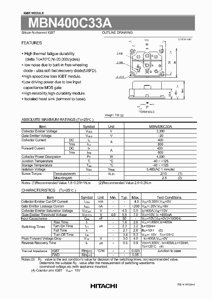 MBN400C33A_1274913.PDF Datasheet