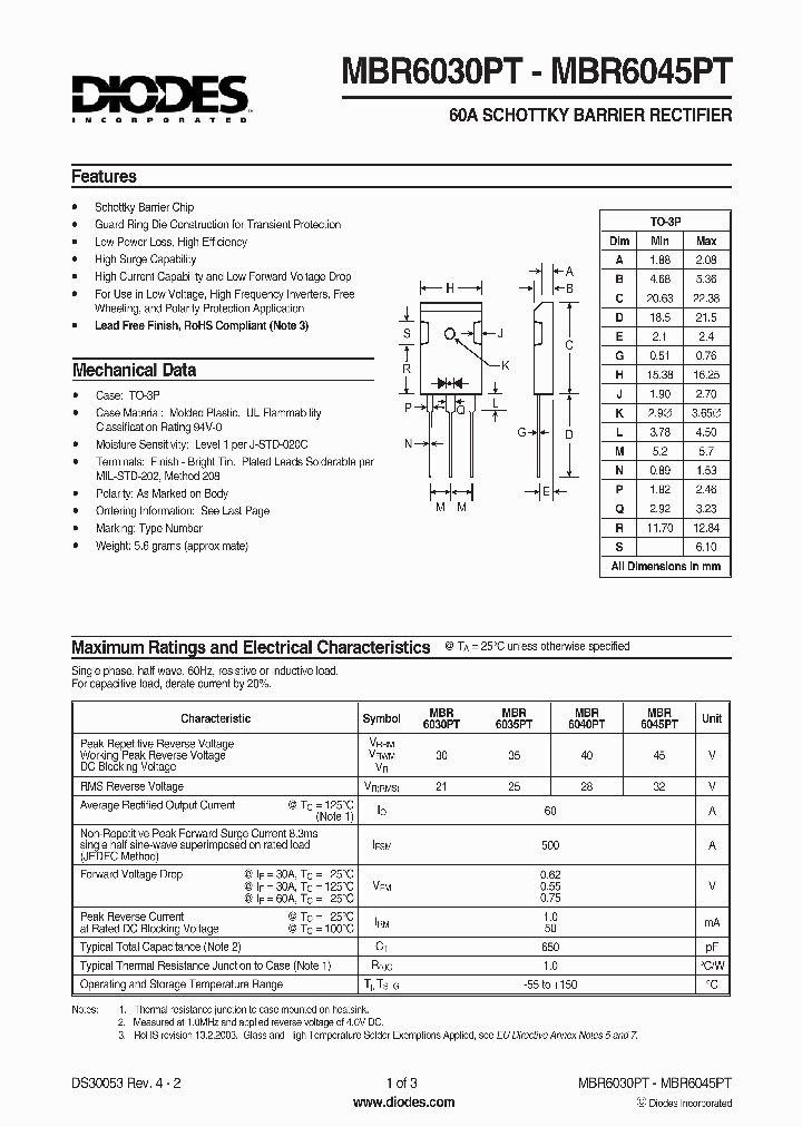 MBR6030PT3_602104.PDF Datasheet