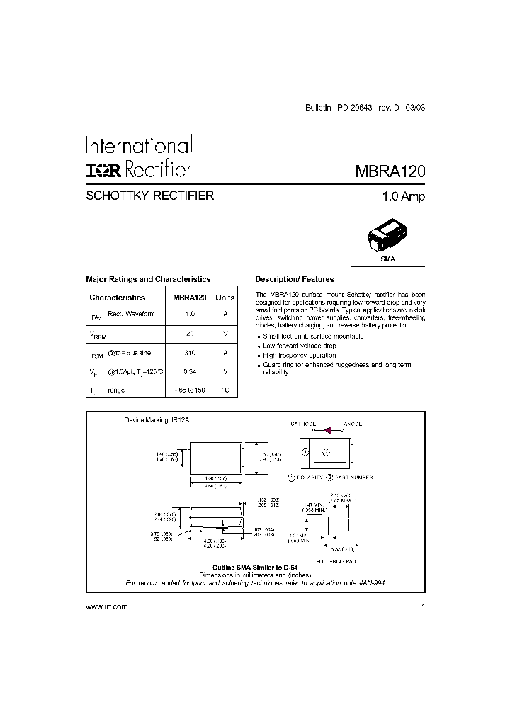 MBRA120TR_1275110.PDF Datasheet