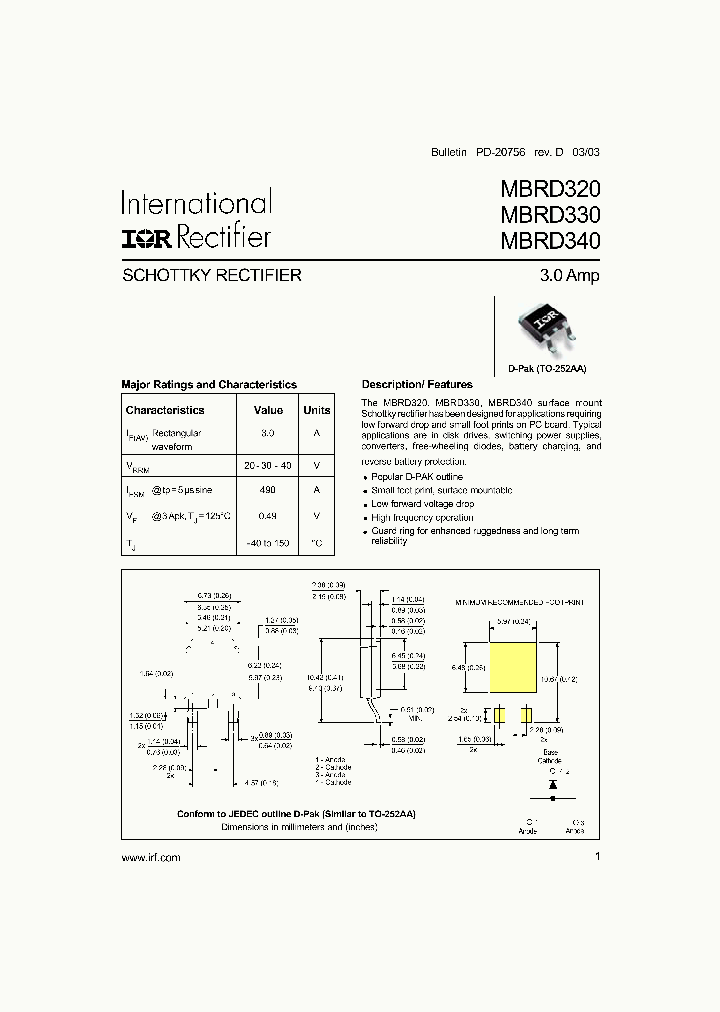 MBRD320_933708.PDF Datasheet