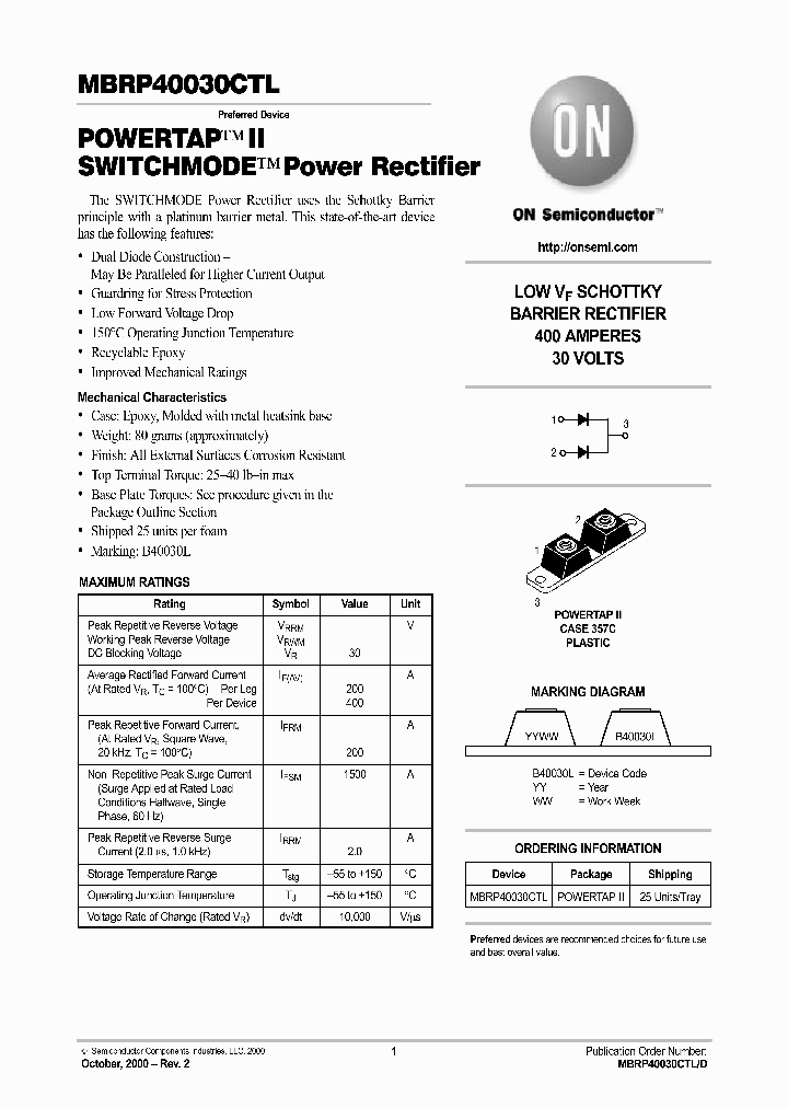 MBRP40030CTL_1275244.PDF Datasheet