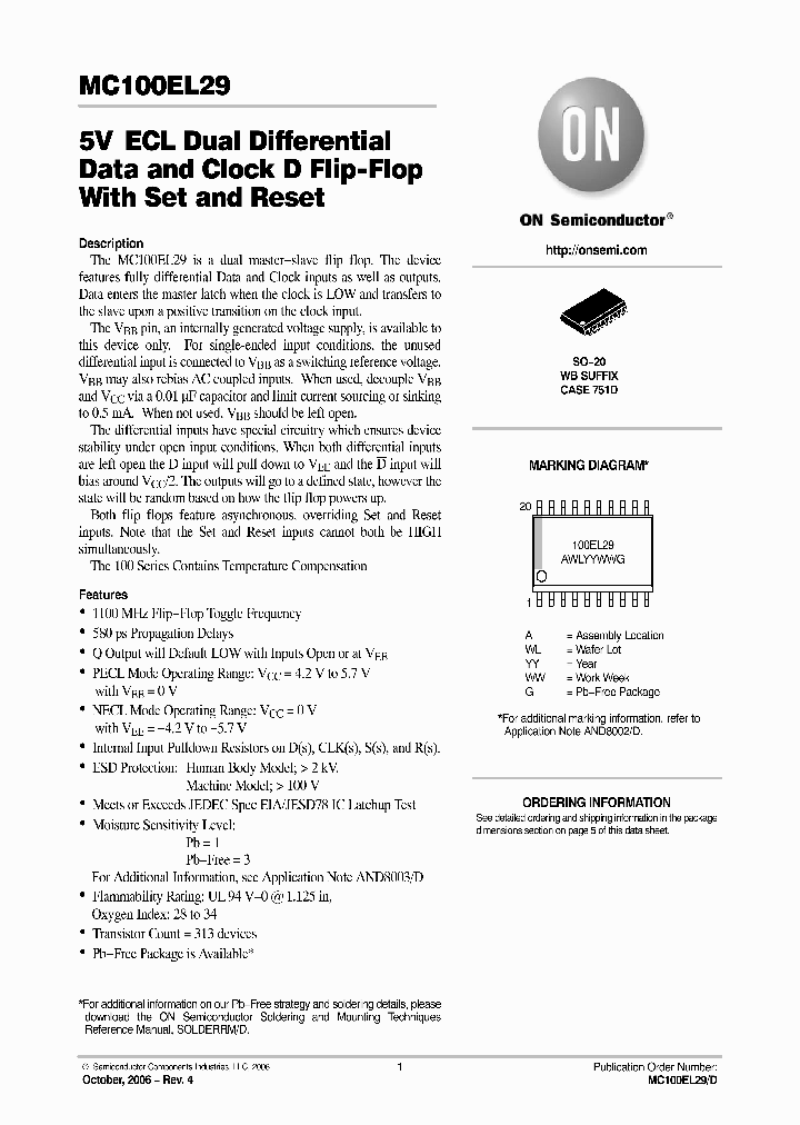 MC100EL29DW_751026.PDF Datasheet