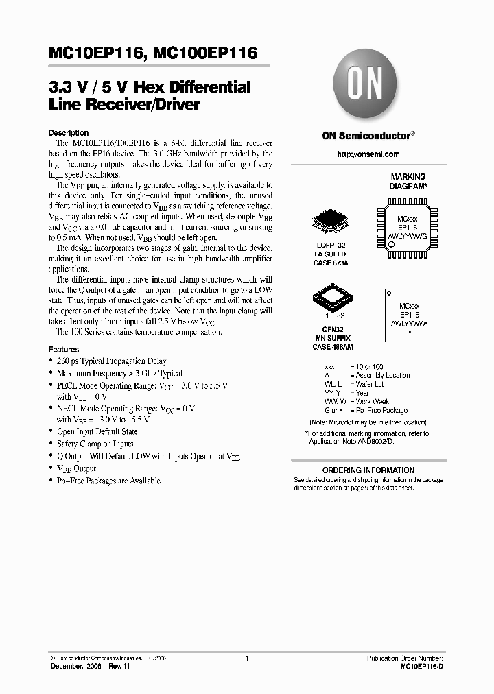 MC10EP11606_743182.PDF Datasheet