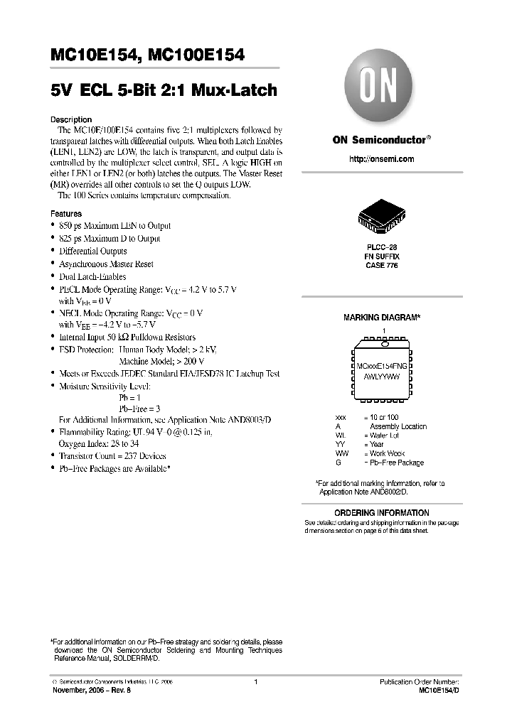 MC100E154FNR2_648329.PDF Datasheet