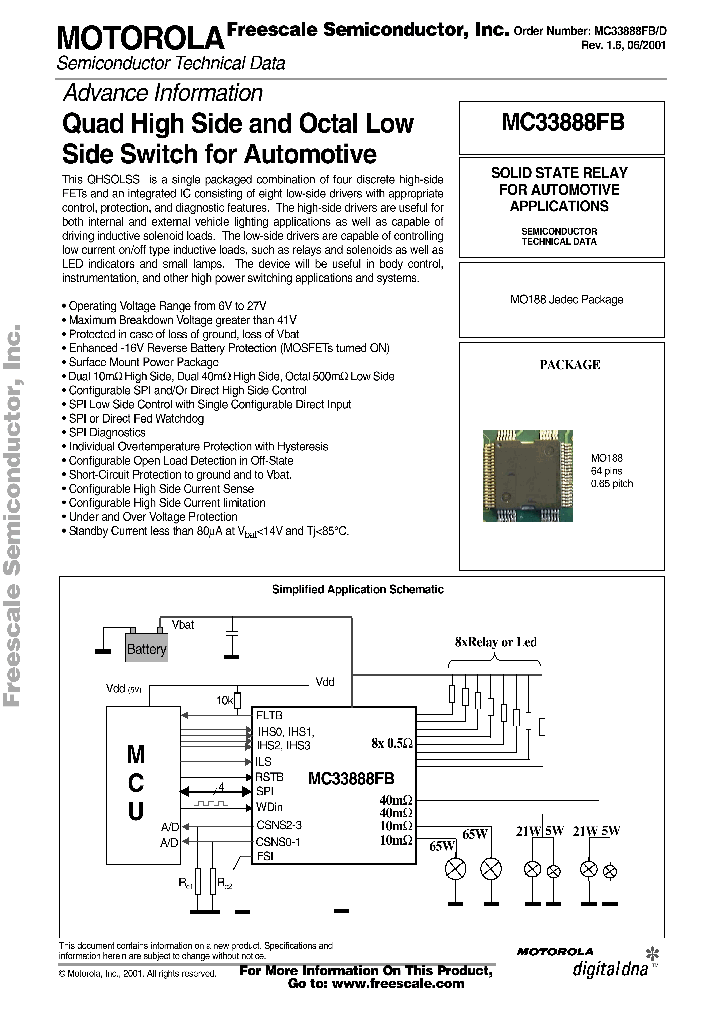 MC33888FB_1276358.PDF Datasheet