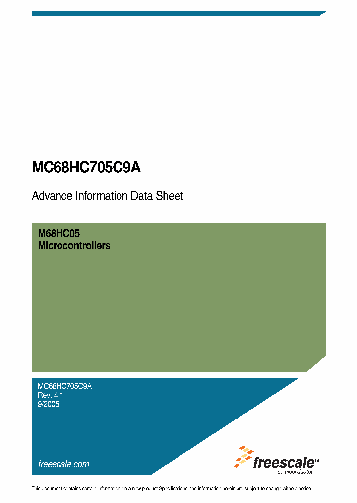 MC68HC705C9ACFN_1174334.PDF Datasheet