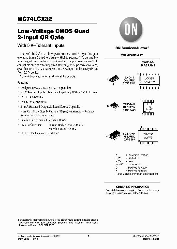 MC74LCX32DR2_748515.PDF Datasheet
