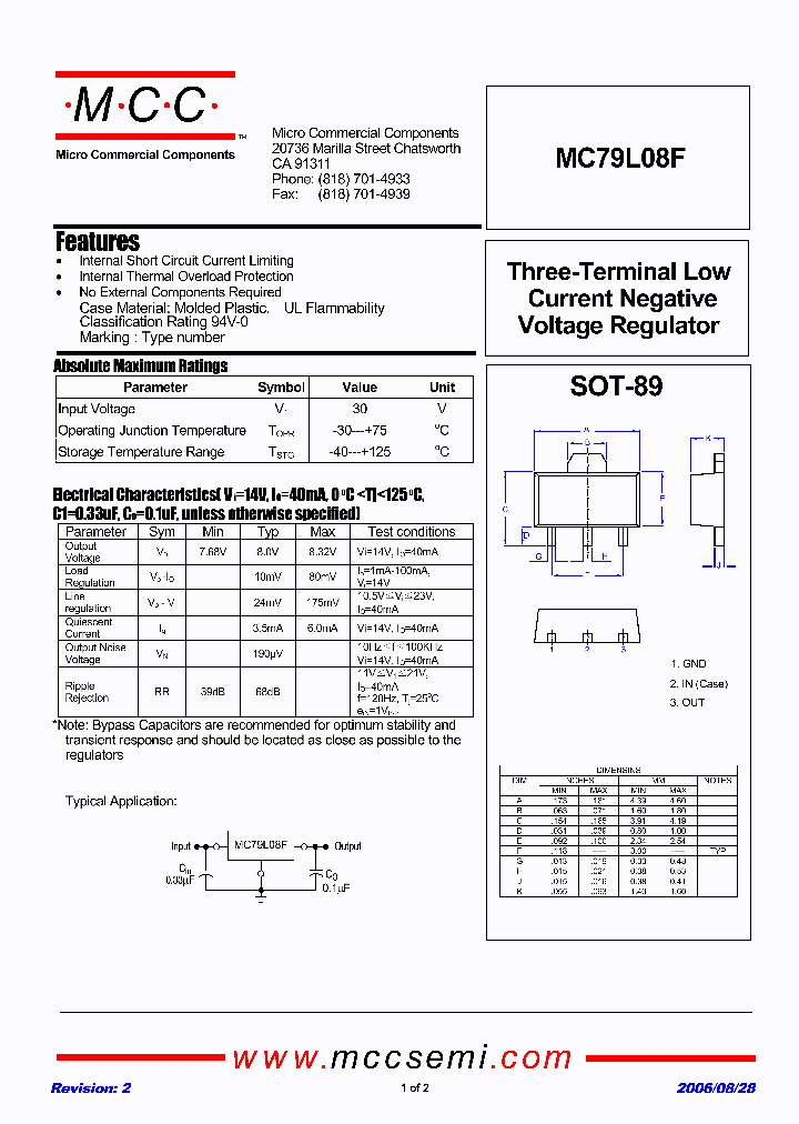MC79L08F_1277514.PDF Datasheet