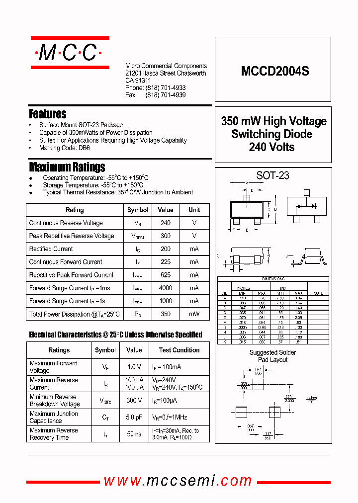 MCCD2004S_1180936.PDF Datasheet