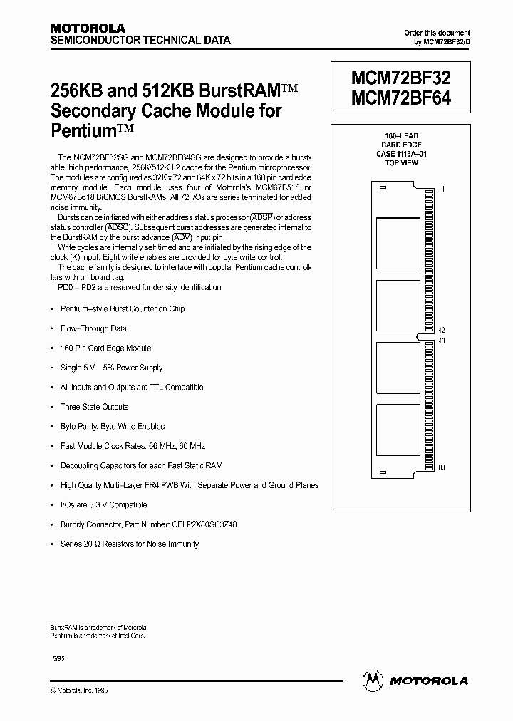 MCM72BF64SG66_1277886.PDF Datasheet
