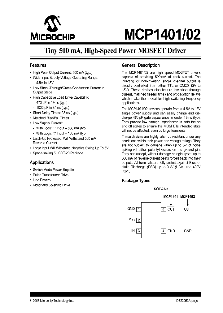 MCP1402T-EOT_1277910.PDF Datasheet