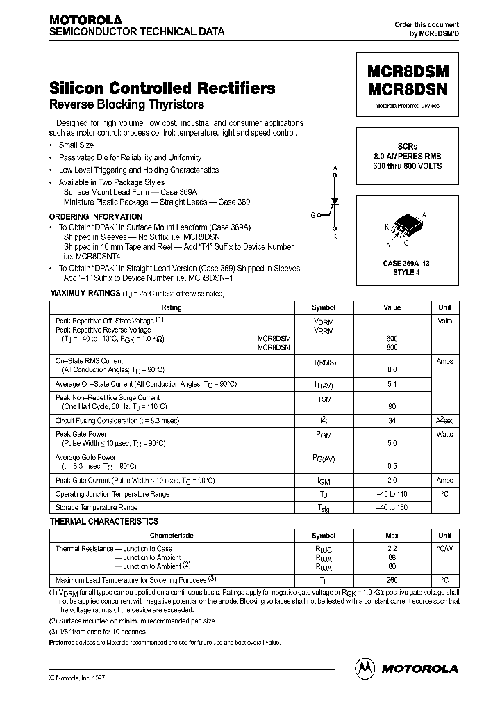 MCR8DSN_1278075.PDF Datasheet