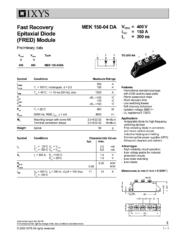 MEK150-04DA_1278359.PDF Datasheet