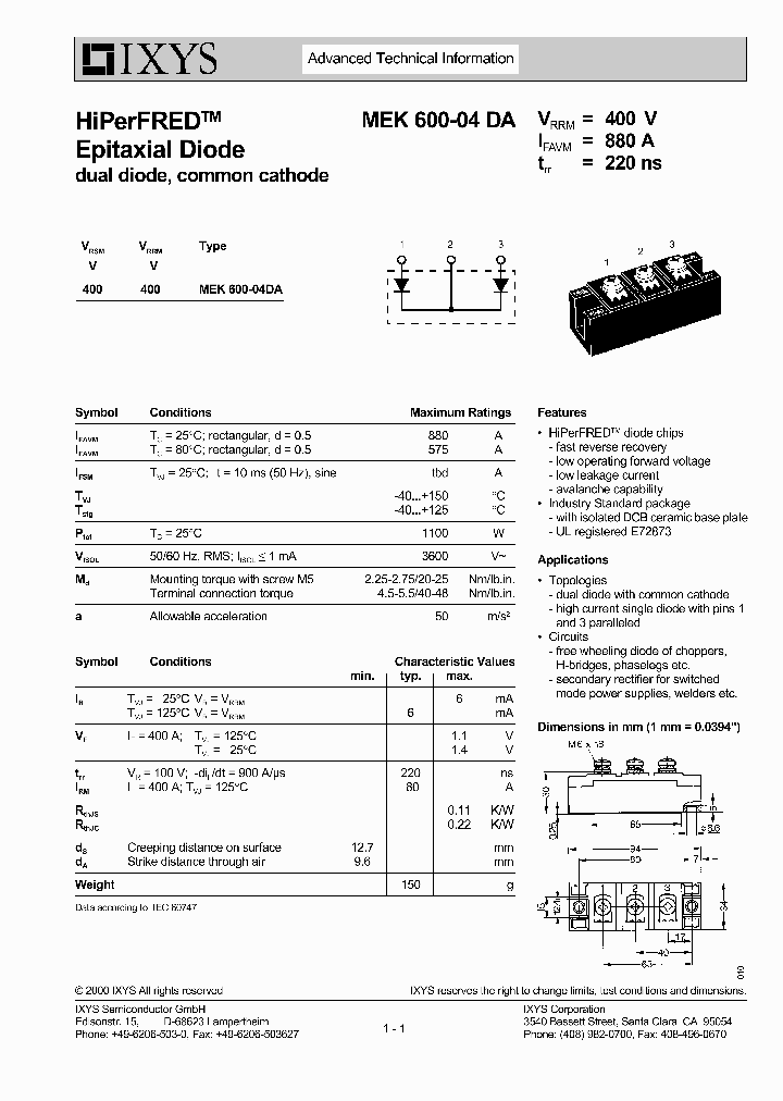 MEK600-04DA_1278362.PDF Datasheet