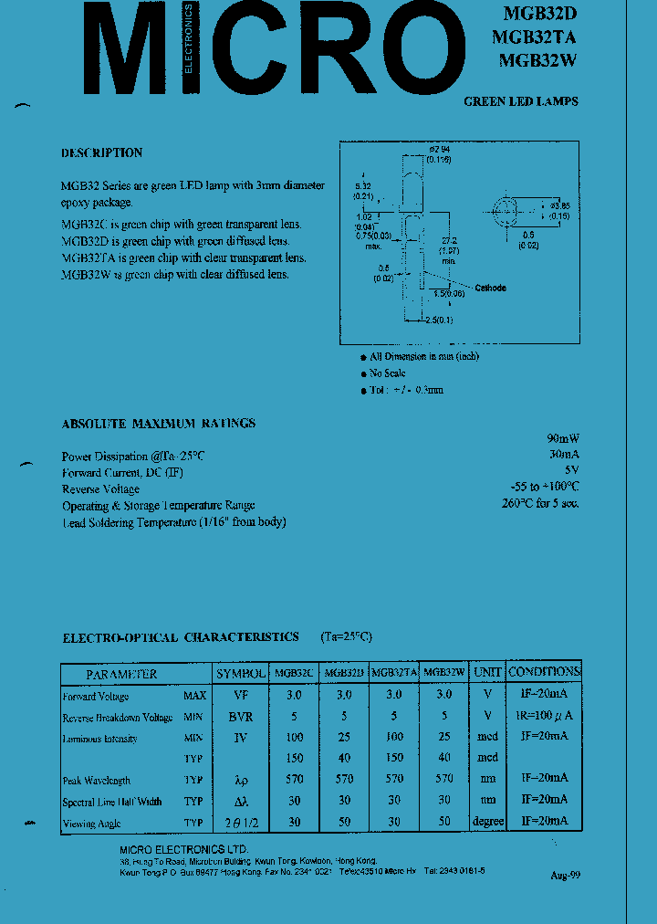 MGB32W_1278596.PDF Datasheet
