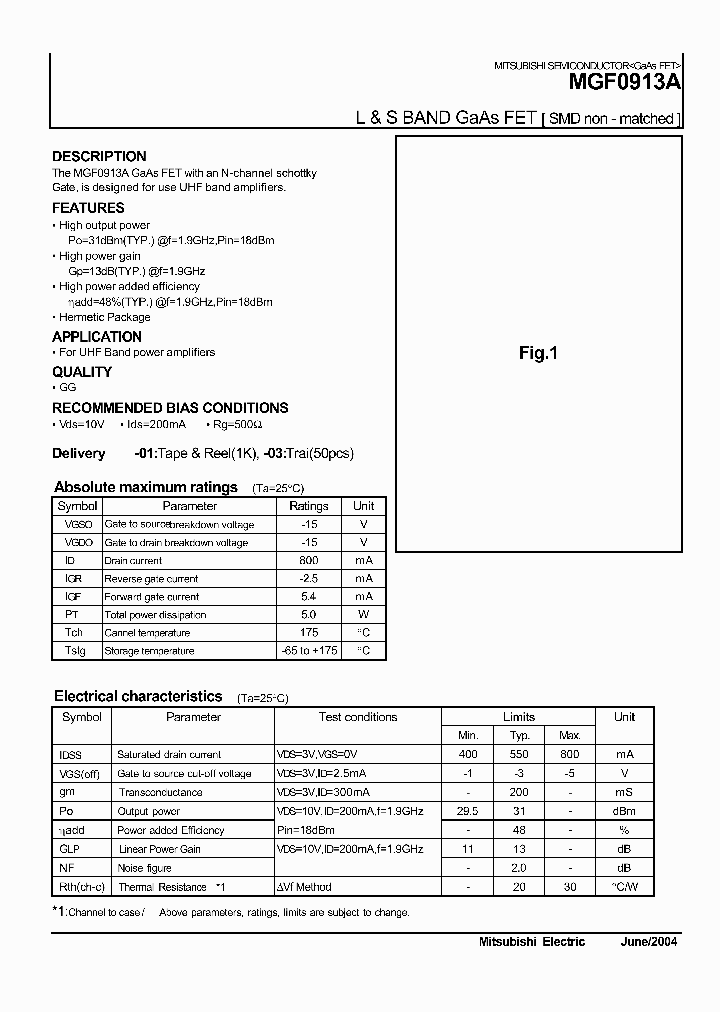 MGF0913A_1278645.PDF Datasheet