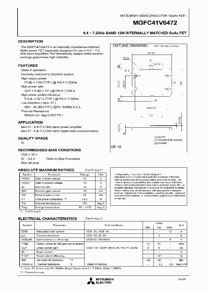 MGFC41V6472_1278733.PDF Datasheet