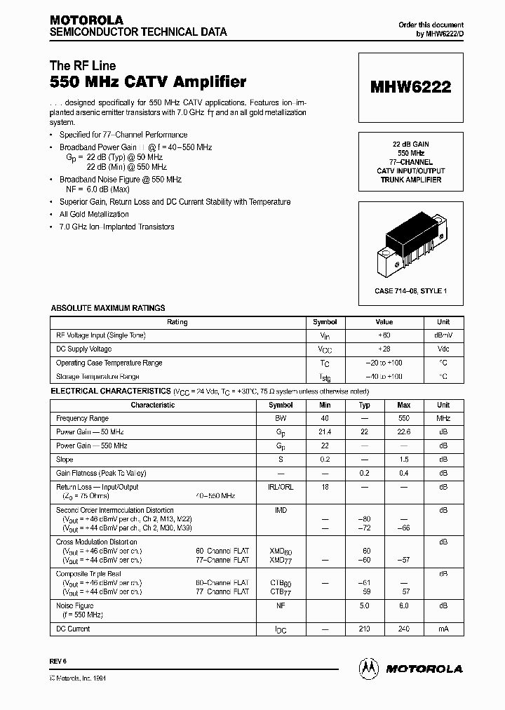 MHW6222_1279167.PDF Datasheet