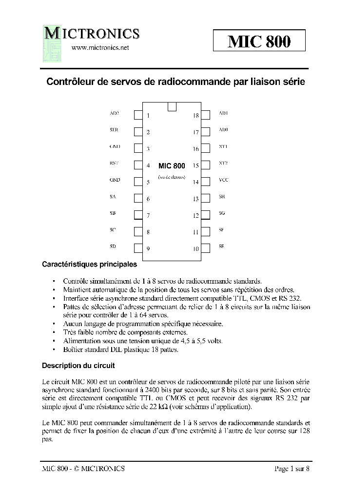 MIC800_1188822.PDF Datasheet