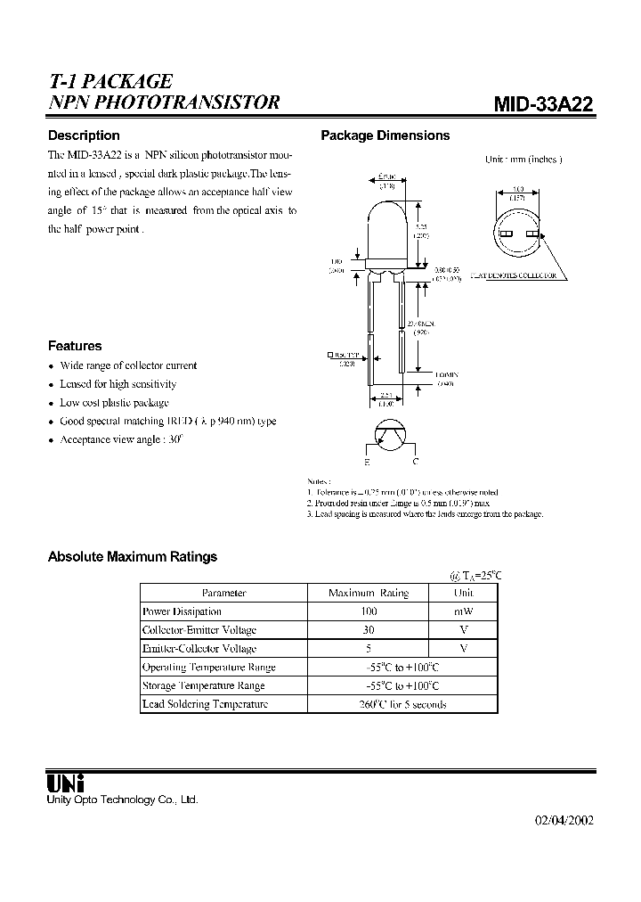 MID-33A22_1279547.PDF Datasheet
