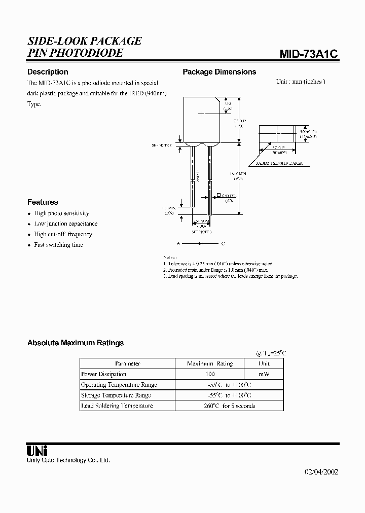 MID-73A1C_1279569.PDF Datasheet