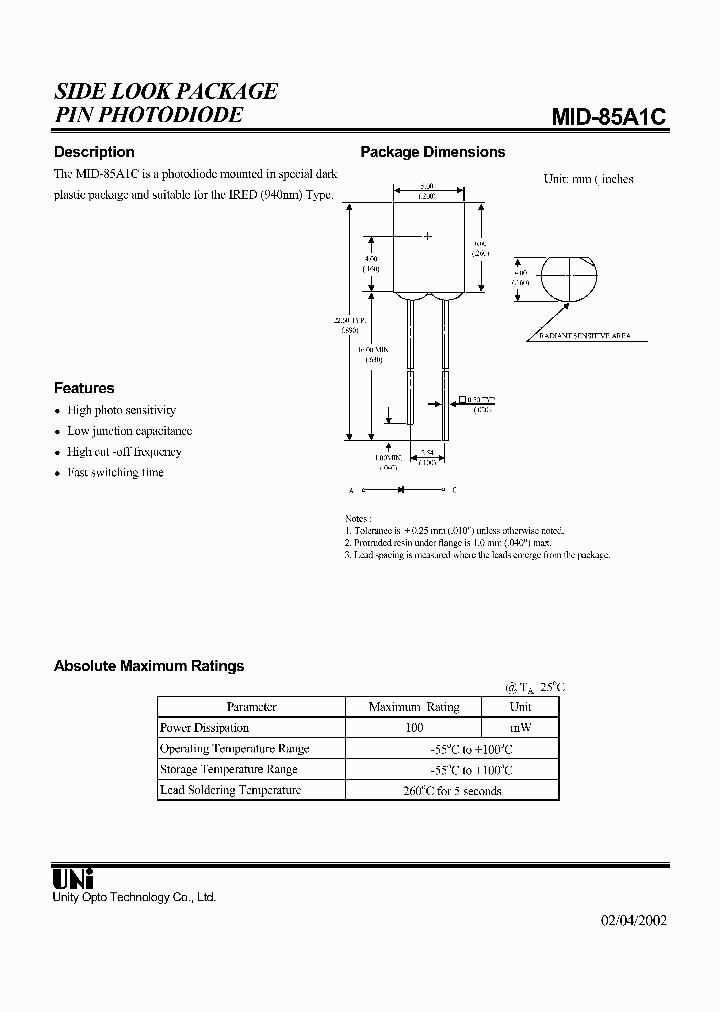 MID-85A1C_1279573.PDF Datasheet