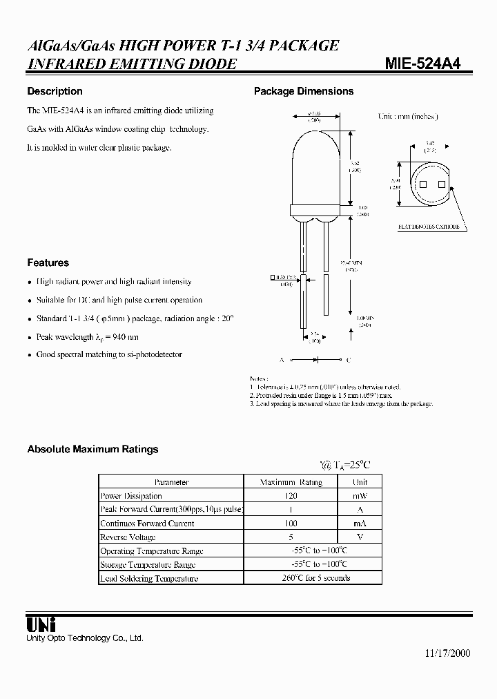 MIE-524A4_1279623.PDF Datasheet