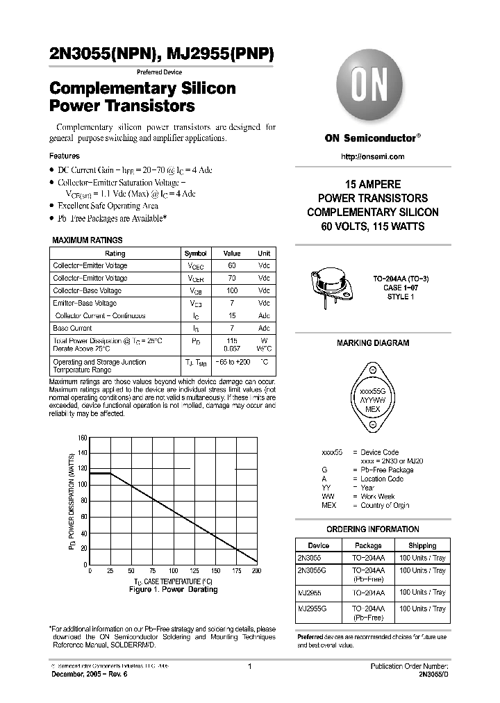 MJ2955G_1107775.PDF Datasheet