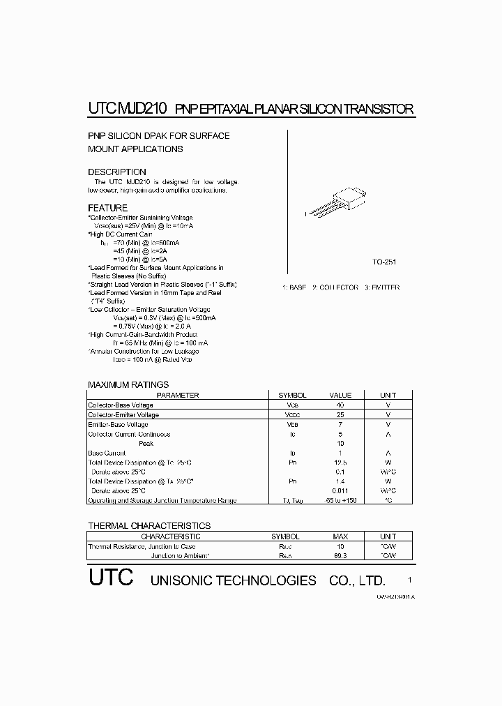 MJD210_1279864.PDF Datasheet