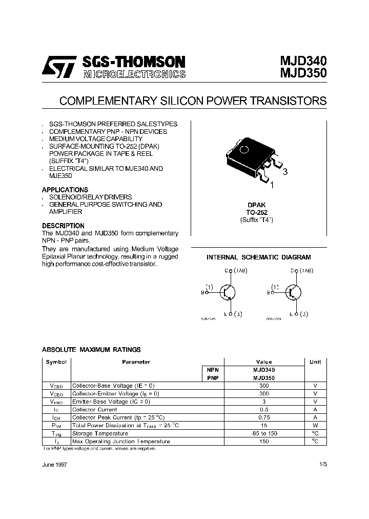 MJD350_1279883.PDF Datasheet