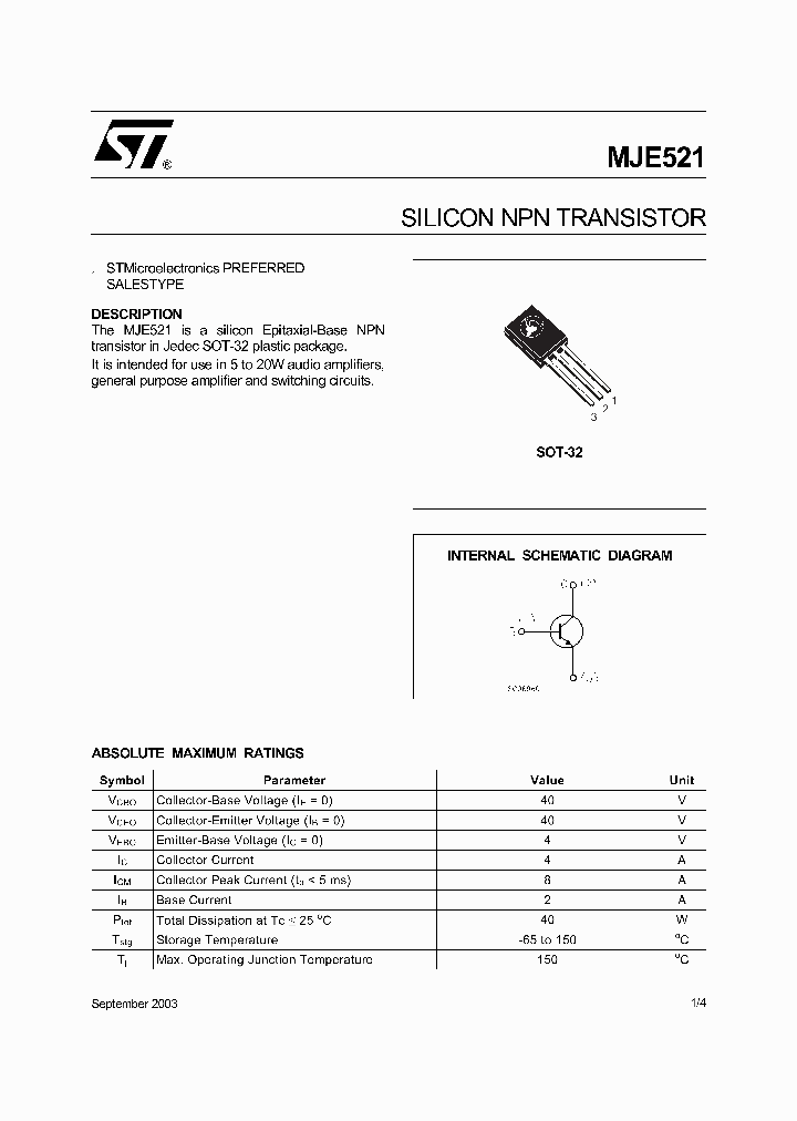MJE52103_738466.PDF Datasheet