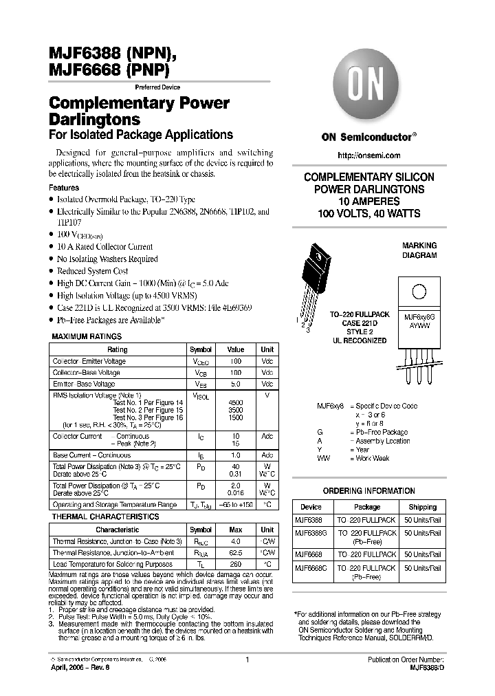 MJF6388G_744491.PDF Datasheet