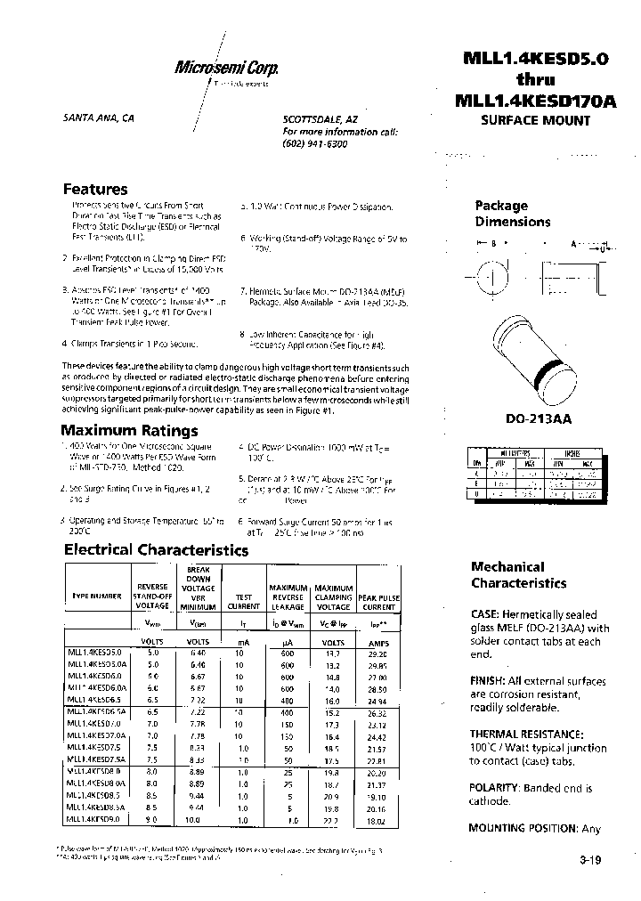 MLL14KESD50_1280573.PDF Datasheet