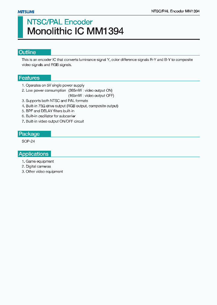 MM1394_1280689.PDF Datasheet